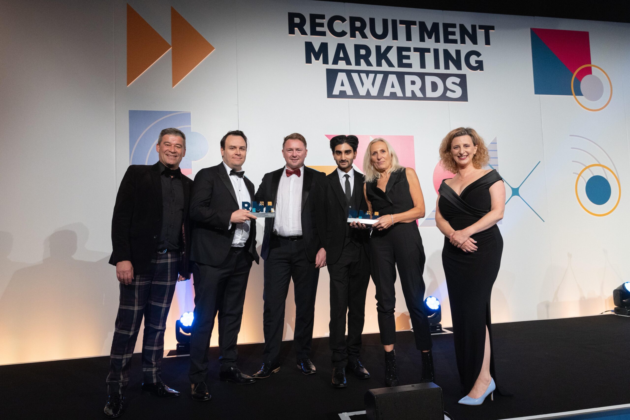 people at the recruitment marketing awards