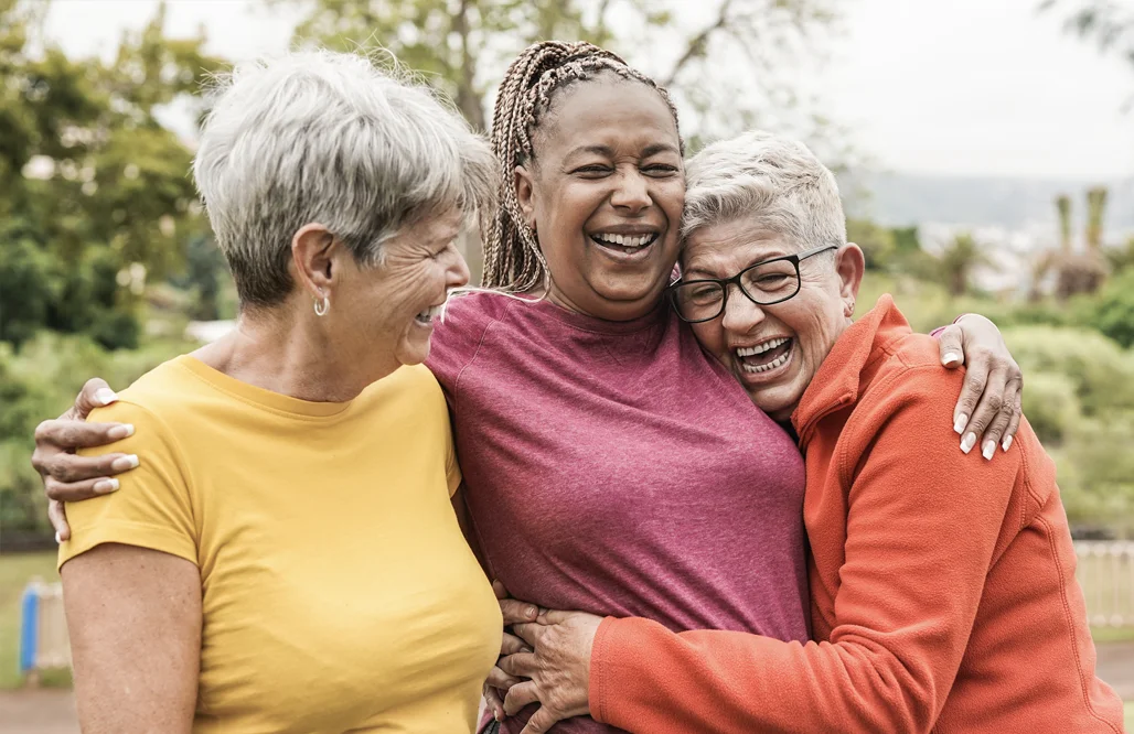 Church of England- Senior women having fun together